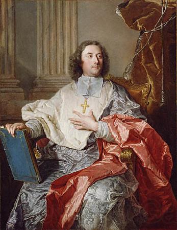 Hyacinthe Rigaud Portrait of Charles de Saint-Albin, Archbishop of Cambrai Norge oil painting art
